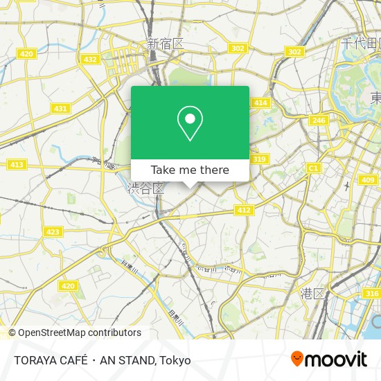 TORAYA CAFÉ・AN STAND map