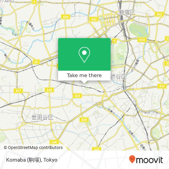 Komaba (駒場) map