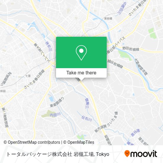 トータルパッケージ株式会社 岩槻工場 map
