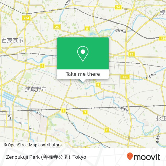 Zenpukuji Park (善福寺公園) map