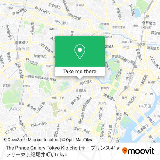 The Prince Gallery Tokyo Kioicho (ザ・プリンスギャラリー東京紀尾井町) map