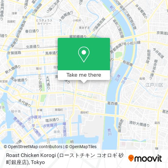 Roast Chicken Korogi (ローストチキン コオロギ 砂町銀座店) map