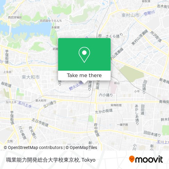 職業能力開発総合大学校東京校 map