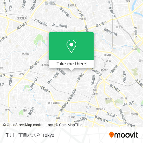 千川一丁目バス停 map