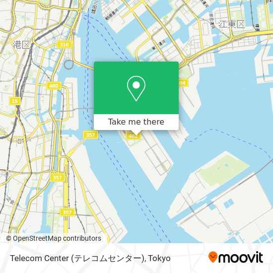 Telecom Center (テレコムセンター) map