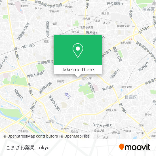 こまざわ薬局 map