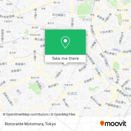Ristorante Motomura map