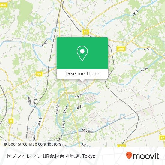 セブンイレブン UR金杉台団地店 map