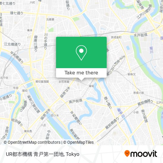 UR都市機構 青戸第一団地 map