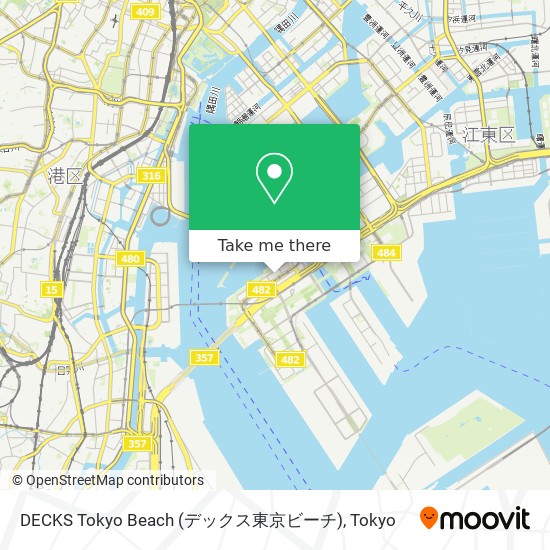 DECKS Tokyo Beach (デックス東京ビーチ) map