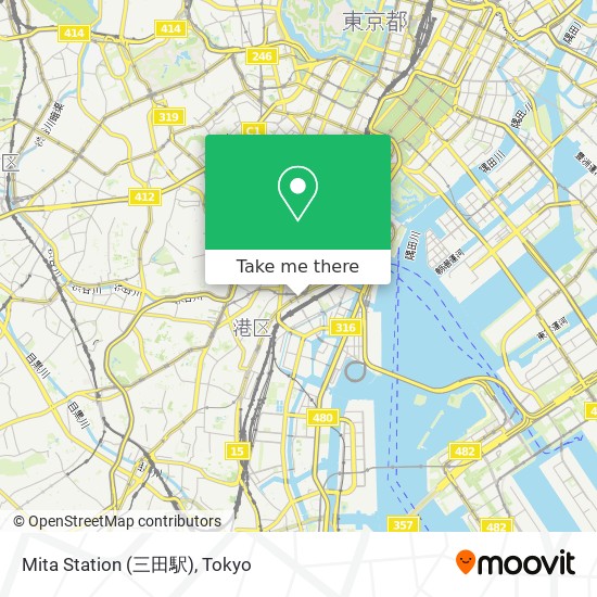 Mita Station (三田駅) map