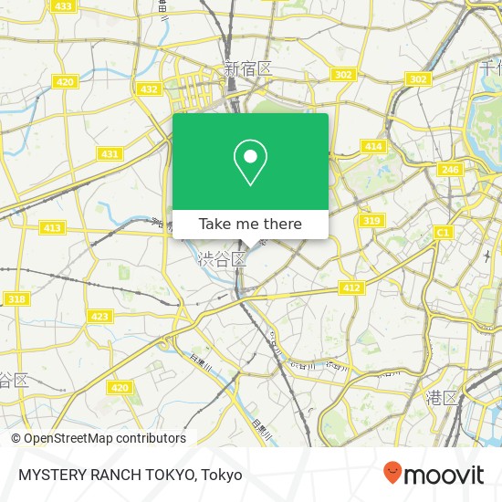 MYSTERY RANCH TOKYO map