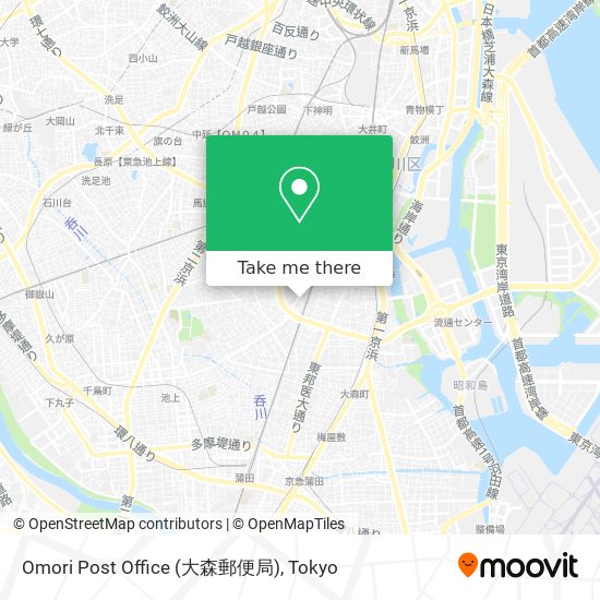 Omori Post Office (大森郵便局) map