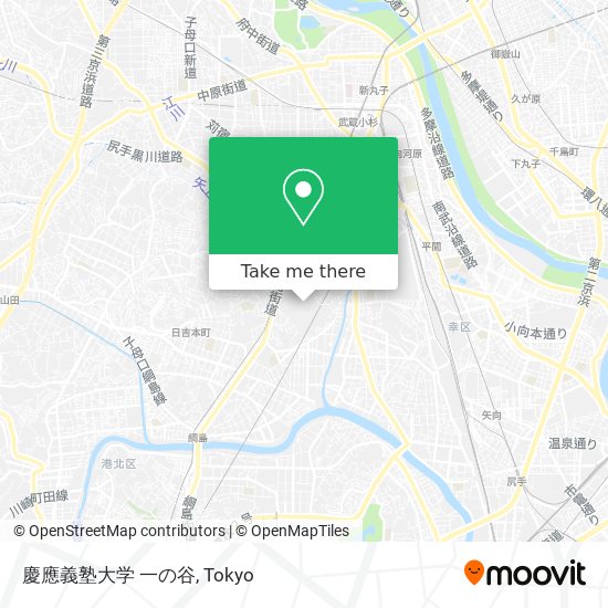 慶應義塾大学 一の谷 map