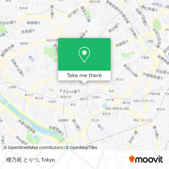 櫻乃苑 とりつ map
