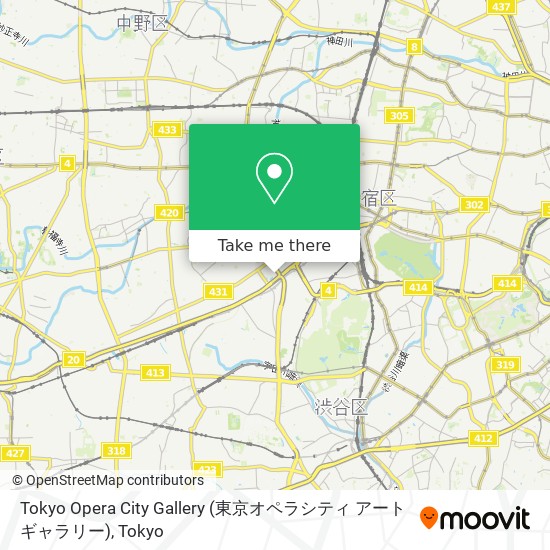 Tokyo Opera City Gallery (東京オペラシティ アートギャラリー) map