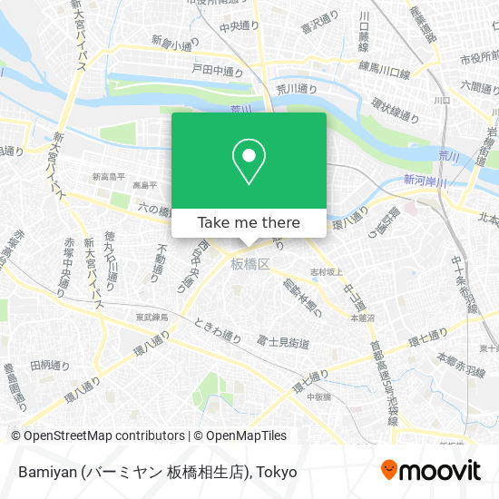 Bamiyan (バーミヤン 板橋相生店) map