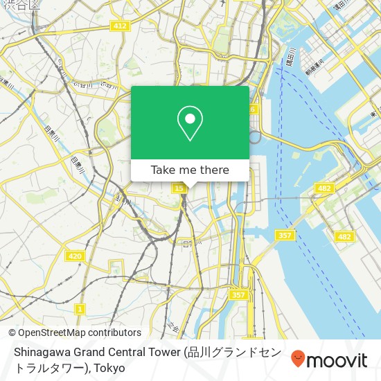 Shinagawa Grand Central Tower (品川グランドセントラルタワー) map