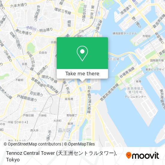 Tennoz Central Tower (天王洲セントラルタワー) map