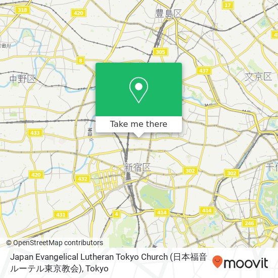 Japan Evangelical Lutheran Tokyo Church (日本福音ルーテル東京教会) map