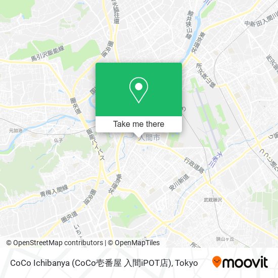 CoCo Ichibanya (CoCo壱番屋 入間iPOT店) map