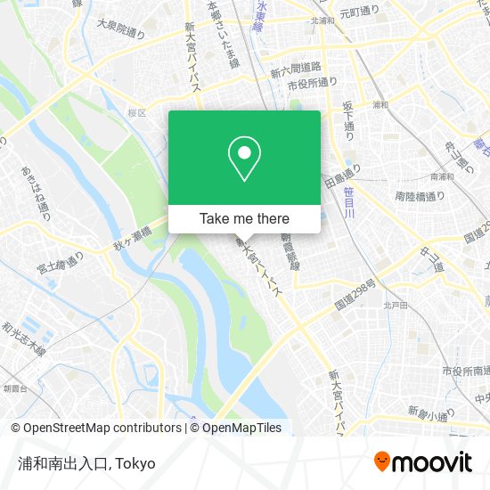 浦和南出入口 map