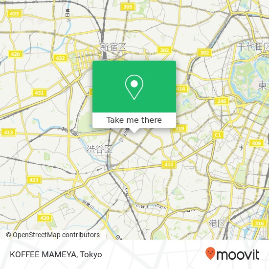 KOFFEE MAMEYA map