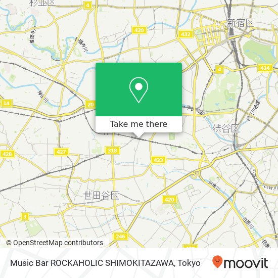 Music Bar ROCKAHOLIC SHIMOKITAZAWA map