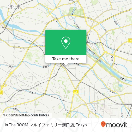 in The ROOM マルイファミリー溝口店 map