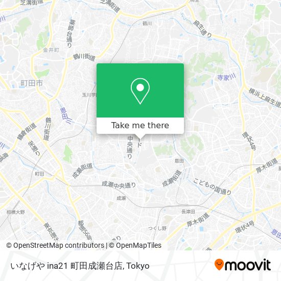 いなげや ina21 町田成瀬台店 map