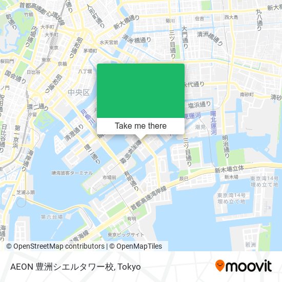 AEON 豊洲シエルタワー校 map