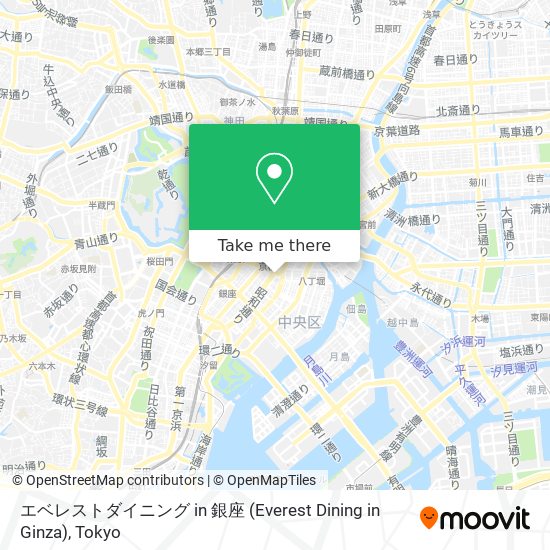 エベレストダイニング in 銀座 (Everest Dining in Ginza) map