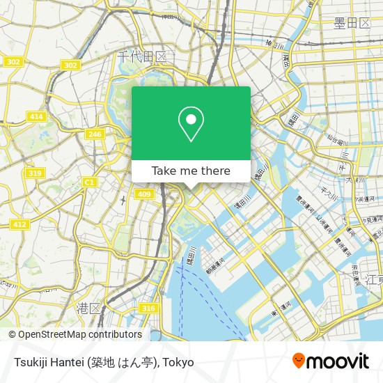 Tsukiji Hantei (築地 はん亭) map