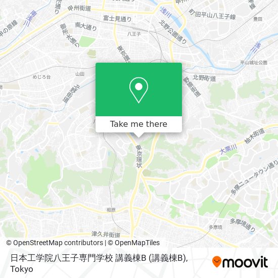 日本工学院八王子専門学校 講義棟B map