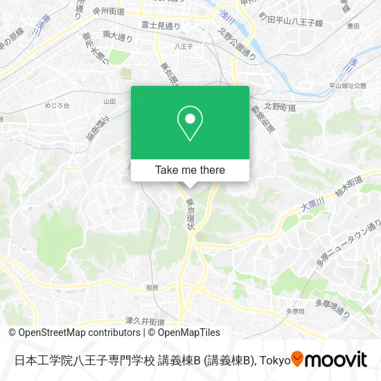 日本工学院八王子専門学校 講義棟B map