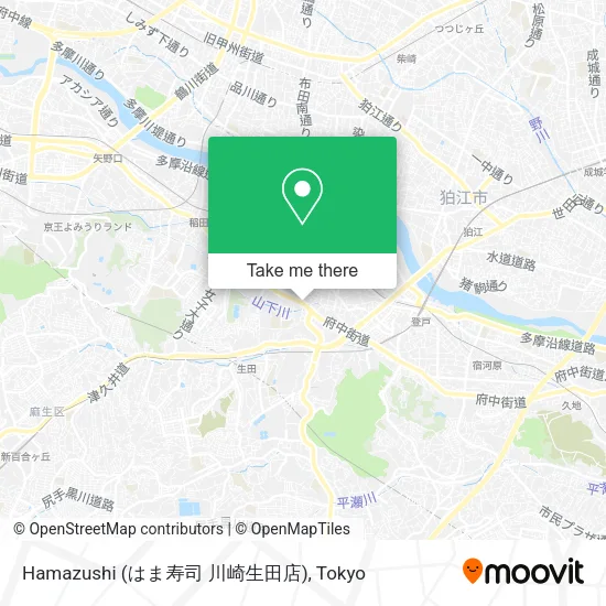 Hamazushi (はま寿司 川崎生田店) map