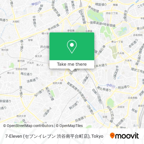 7-Eleven (セブンイレブン 渋谷南平台町店) map