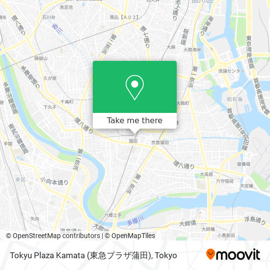 Tokyu Plaza Kamata (東急プラザ蒲田) map