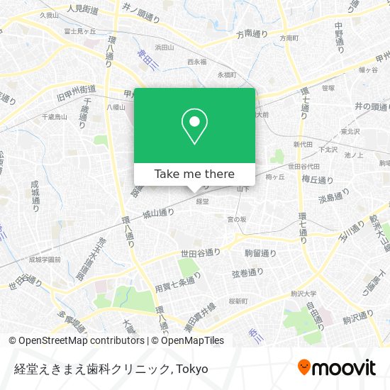 経堂えきまえ歯科クリニック map