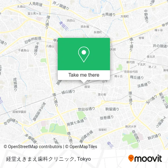 経堂えきまえ歯科クリニック map