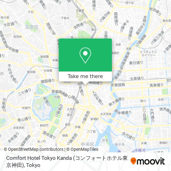 Comfort Hotel Tokyo Kanda (コンフォートホテル東京神田) map
