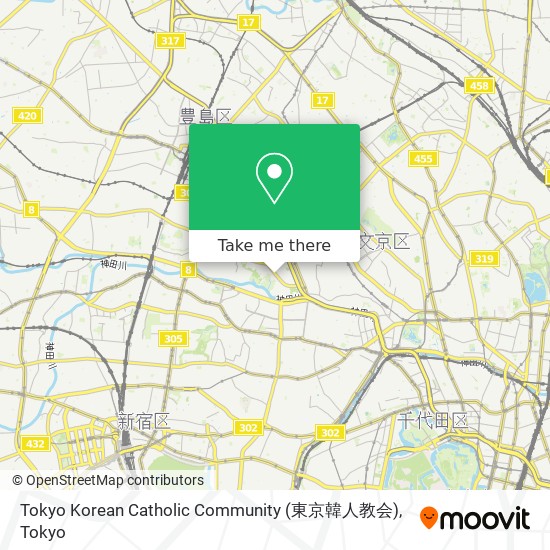Tokyo Korean Catholic Community (東京韓人教会) map
