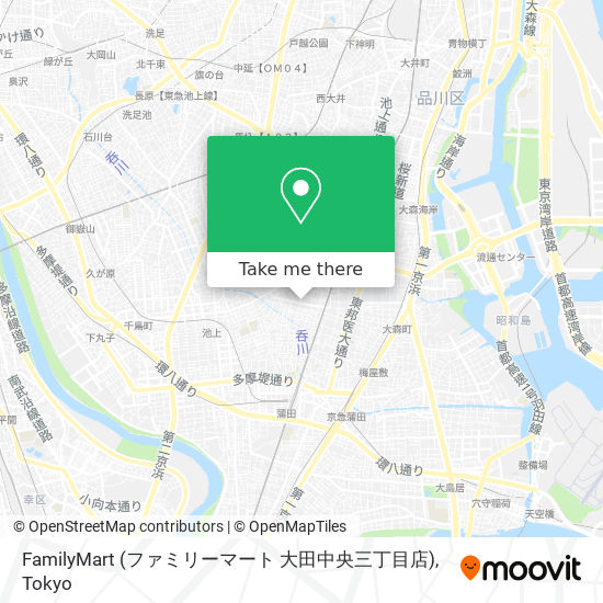 FamilyMart (ファミリーマート 大田中央三丁目店) map