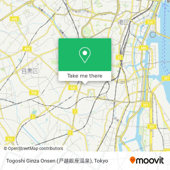 Togoshi Ginza Onsen (戸越銀座温泉) map