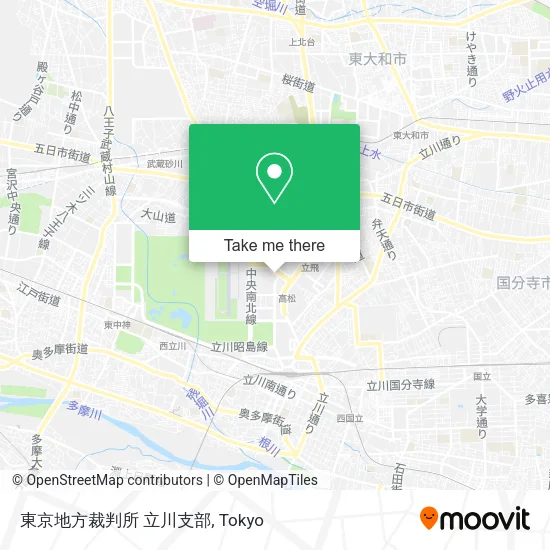 東京地方裁判所 立川支部 map