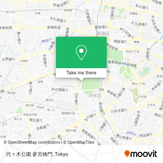 代々木公園 参宮橋門 map