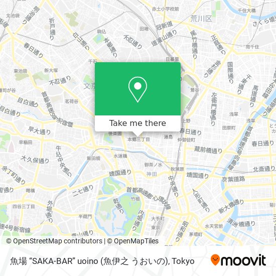 魚場 “SAKA-BAR” uoino (魚伊之 うおいの) map