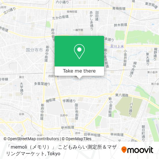 「memoli（メモリ）」 こどもみらい測定所＆マザリングマーケット map