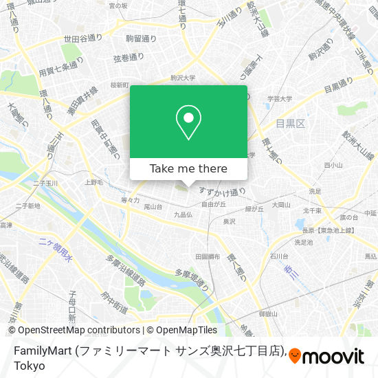 FamilyMart (ファミリーマート サンズ奥沢七丁目店) map