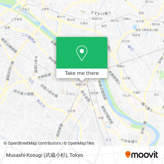 Musashi-Kosugi (武蔵小杉) map